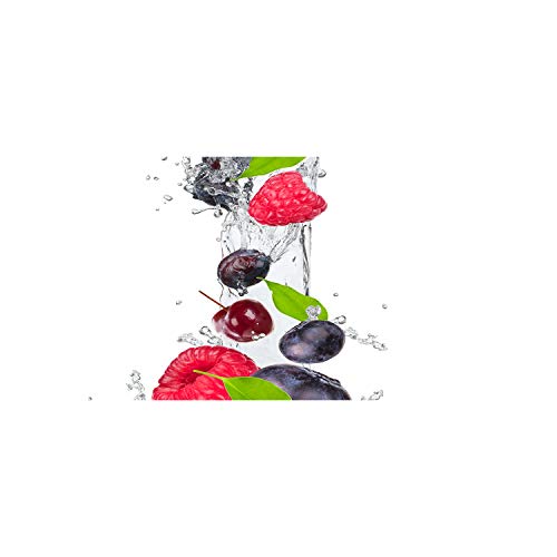 Splashback guard Tulup dosseret de cuisine multicolore fruits fond de hotte verre 100x50cm