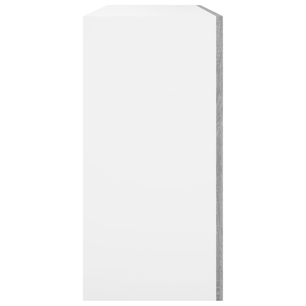 vidaXL Hängeschrank Lyon Grau Sonoma 80x31x60 cm Holzwerkstoff, Küche Schrank, Einbauküche, Küchenzeile, Küchenmöbel, Oberschrank, Küchenschrank