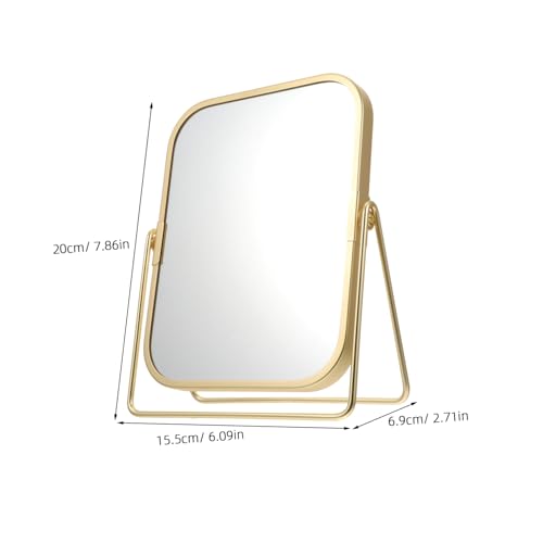 Espejo de maquillaje de mesa giratorio 360° metal LIFKOME miniatura 4