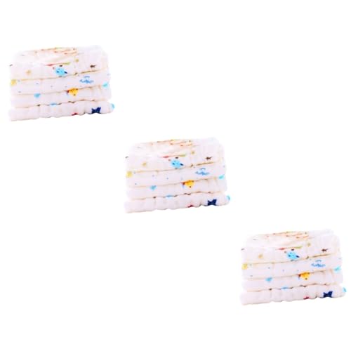 Mouchoir et débarbouillette bébé en lot de 12 serviettes de toilette pour l'alimentation