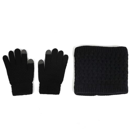 Boys Girls Winter Warm Knit Beanie Hat Touchscreen Gloves Toddler Neck Warmer Fleece Lined for 1-6 Years Kids3