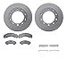 Dynamic Friction Company Rear Geospec Brake Rotors with 5000 Advanced Brake Pads includes Hardware 4512-48100