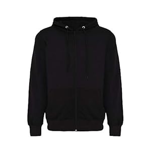 REWAGE Heren Hoodie Met Rits – Zwart – XL