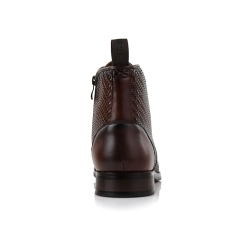 Image of Polar Fox Men's Ankle Dress Boots | Lace-up Casual Fashion Boot Collection | Cap Toe & Plain Toe Styles |