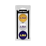 Team Golf NCAA LSU Tigers 3 Golf Ball Pack Regulation Size Golf Balls, 3 Pack, Full Color Durable Team Imprint