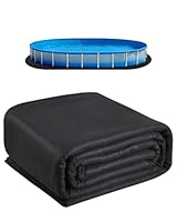 VEVOR Poolunterlage, 5,5x10 m, für oberirdische Schwimmbecken, extra Dicke Poolmatte, verhindert Einstiche, Bodenplane aus Geotextilmaterial, verlängert die Lebensdauer der Folie, Bodenschutzplane