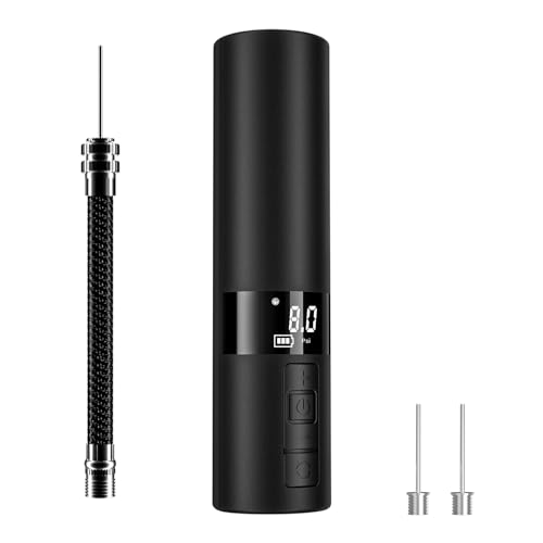 MissHome Electric Ball Pump with LED Digital Display and Pressure Gauge – Fast, Accurate, and Smart Ball Inflation Powered by AA Batteries
