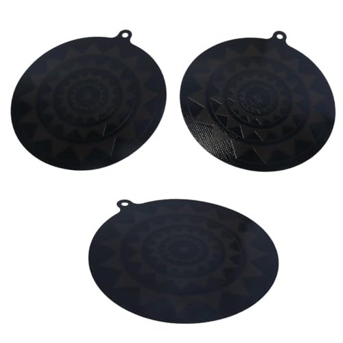 Durlo 2 Alfombrillas Para Cocina De Inducción, 24 Cm, Silicona Termocrómica, Fibra De Vidrio, Antirayaduras, Reutilizables, Antideslizantes.