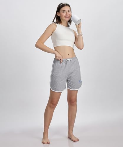 Image of SHODOX 100% Cotton Women Casual Shorts - Printed Short for Gym, Yoga, Cycling, Dance, Summer - Regular Fit (Pack of 2)