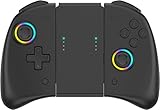 【Mando para Switch】Este par de inalámbricos Switch mando es perfectamente compatible con Switch como reemplazo del Controller original. Se puede conectar a Switch a través de cable y Bluetooth.( Sin función Amiibo NFC)