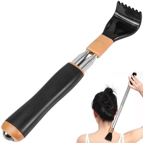 NISENTIA Rückenkratzer Teleskop, Kratzhand Rückenkratzer mit verstärktem...