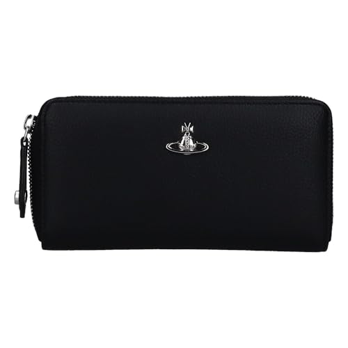 [ヴィヴィアンウエストウッド] 長財布 CLASSIC ZIP ROUND WALLET 5106005BW S000D PU GRAIN BLACK [並行輸入品]