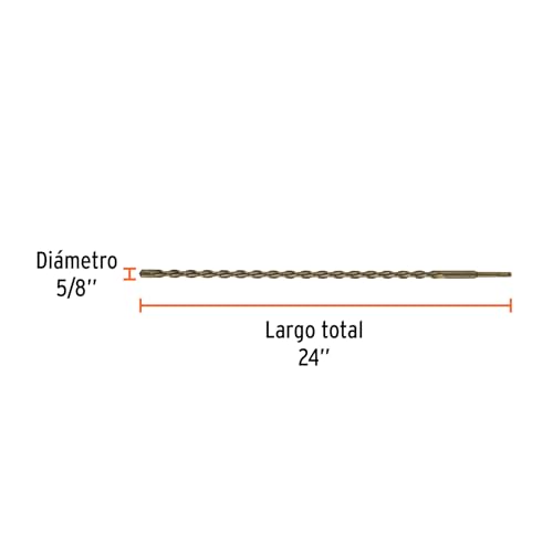 Broca para concreto 5/8 16 Imagen adicional