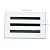 BESTS AC Celling Air Vent Cover - Decorative White Vent Cover, Floor Register Aria Vent, Standard Linear Slot Diffuser - Register Grille for Ceiling, Walls & Floors (10x6in)