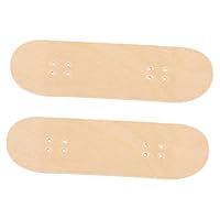 GALPADA 2pcs Finger Skateboard Ramps for Boys and Girls Wooden Fingerboard Skateboard Diy Toy Mini Ramps