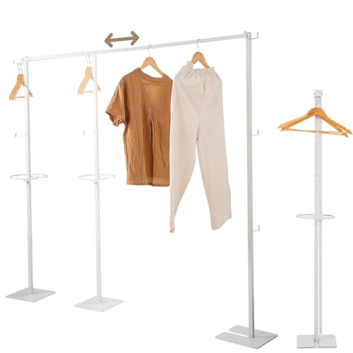 LORAK LkX^h W92`163.5×D25×H160cm ܂  _̒߉\ nK[bN  bN 󕨊 RpNgɎ[ gݗĊȒP S׍H LR-LYJ03(zCg, 1iLk)