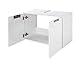 Schildmeyer Waschbeckenunterschrank Rilana 130513, weiß Glanz, 46,5 x 65x 35 cm
