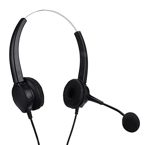 Tomantery Auriculares Telefónicos Omnidireccionales para Oficina de Negocios, Centro de Llamadas, Auriculares con Cable, Reducción de Ruido de Alta Definición para Profesionales de Servicio Al (#2)