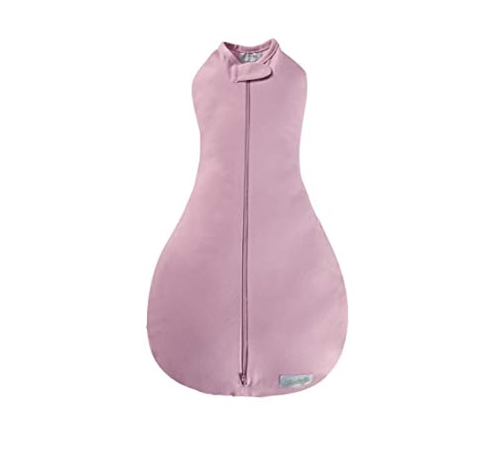 Woombie Simply Baby Swaddling Blanket - Soothing Cotton Swaddle, Wearable Blanket, Pink Blush, 0-3 Months