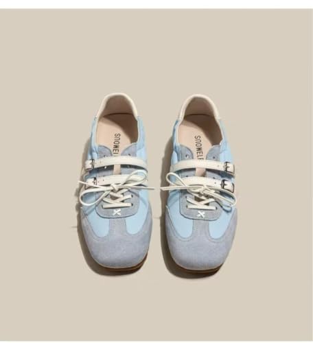 Sneakerina Satin Ballerina Sneakers for Women Slip On Mary Janes Ballet Flats Comfort Wear Tennis & Racquet Sport Shoes Lightweight Buckle Straps Casual Back to School Gifts for Daughter Granddaughter4