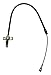 Crown Automotive 52128243AD Brake Cable Assembly, black unpainted