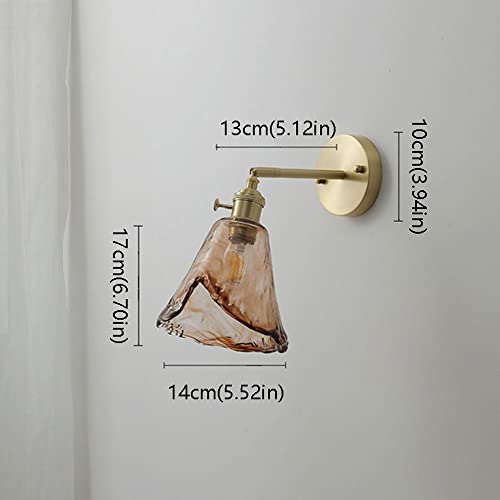 Aplique de pared de estilo japonés en latón vintage para un rincón de lectura relajante 7