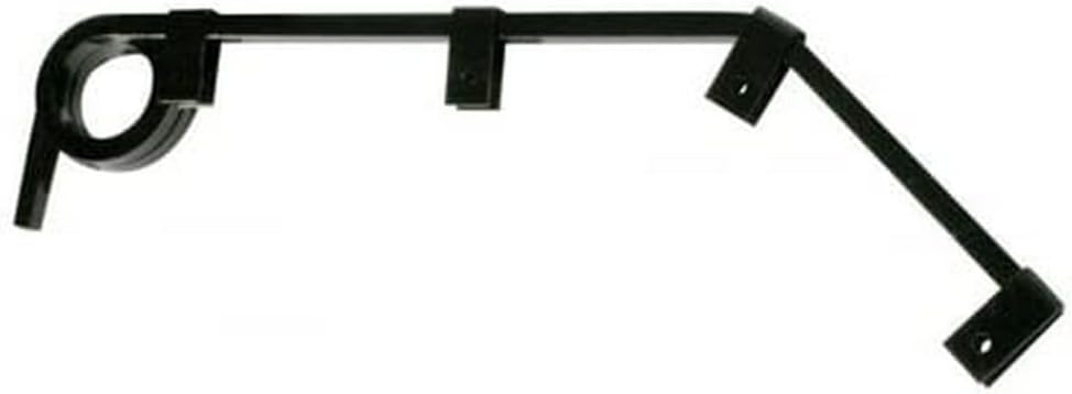 United Pacific 10614 - Mud Flap Hanger - Black Angled Mud Flap Hanger - 2 Coils