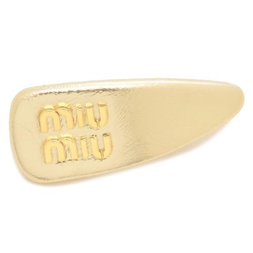 [ミュウミュウ]ヘアアクセサリー ヘアクリップ ロゴ ゴールド レディース MIU MIU 5IF092 2CT4 F0846 [並行輸入品]のサムネイル