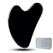 Gua Sha Facial Tools, Black Obsidian Gua Sha Massage Tool, Natural Jade Guasha Tool for Face and Body Skin Massage. Gua Sha Set for SPA Acupuncture Therapy, Trigger Point Treatment.