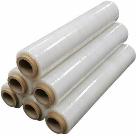 BLEKER 6 Rollen ausziehbar transparent Rollen à 1,8 kg Folie 23 Mycron sehr robust