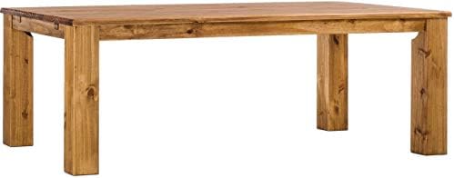 B.R.A.S.I.L.-Möbel TableChamp Dining Table Rio 94.5 x 39.4 Brazil Solid Wood Pine Oiled Farmhouse Extension Extendable Optional