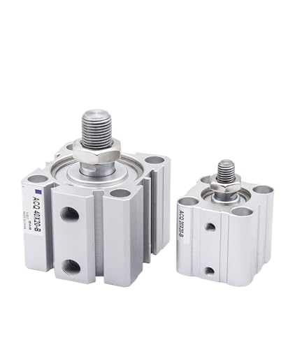 Actionneur pneumatique compact ACQ80 avec tige filetée mâle pour fixation directe