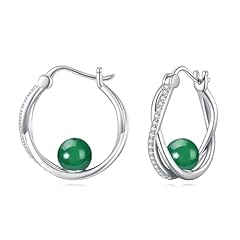 green onyx-hoop