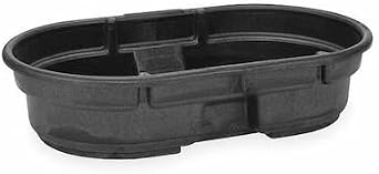 Fg424300bla Commercial Stock Tank, L 52, W 31, 50 Gal, Black