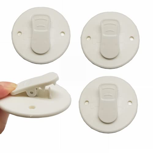 Honeysew Shower Curtain Clips Shower Windproof Splash Guard Self Adhesive Shower Curtain Weight Clip (4Pcs) #TOP6