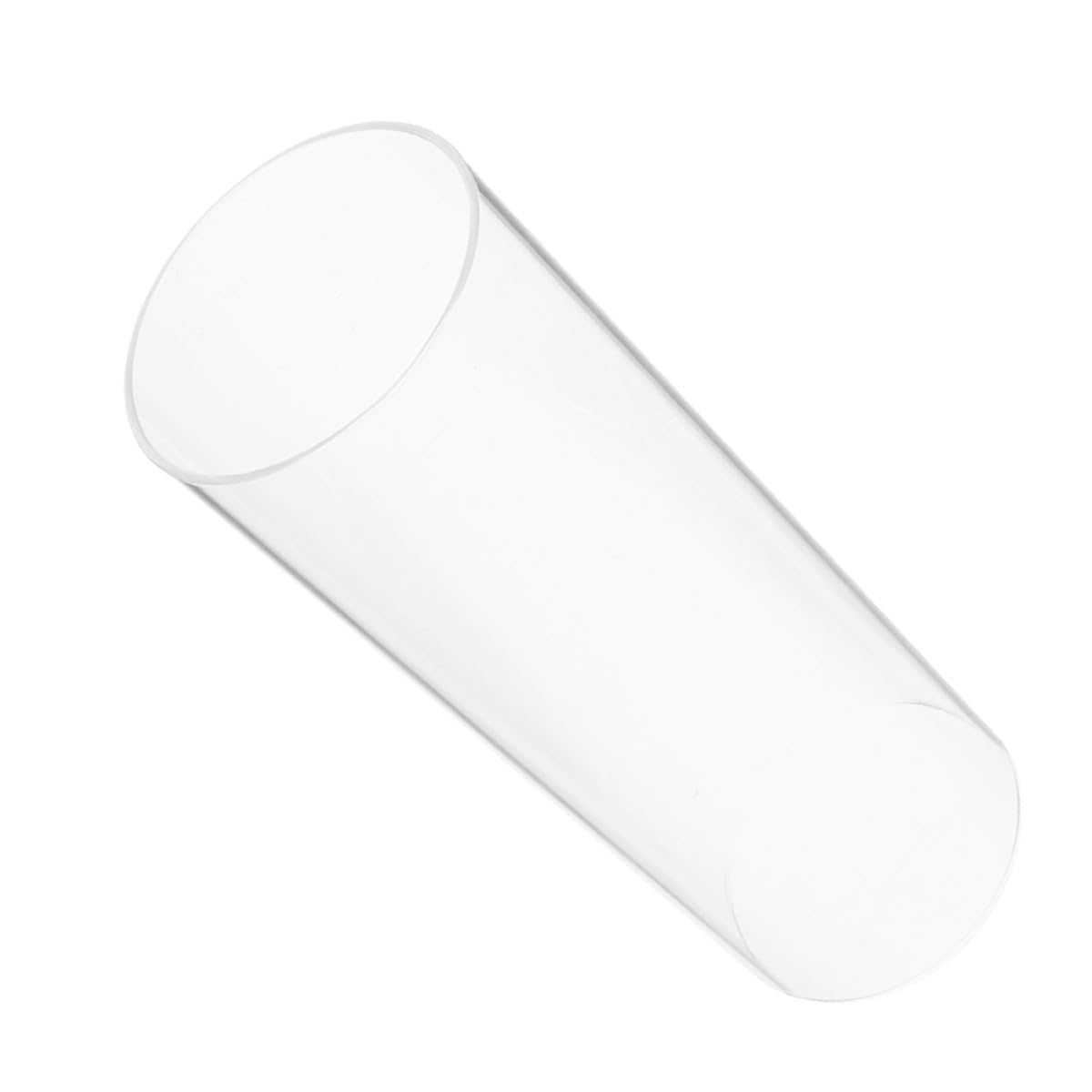 Abaodam Abat Jour en Verre Transparent Cylindrique Couvercle de Bougie Transparent et Design Coupe-vent, Décoration de Porte-bougie Chauffe-plat pour Maisons et Restaurants