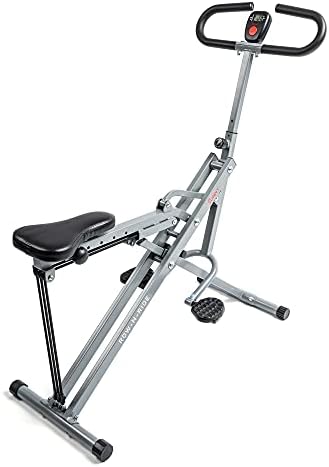 Sunny Health & Fitness Upright Row-N-Ride Rowing Machine Squat Trainer