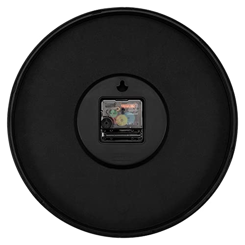 Foxtop Black Wall Clock 12 Inch Silent Non Ticking Quartz Battery Operated Round Clock Easy To Read For Office Classroom School Home Living Room Bedroom Kitchen Decor #TOP6