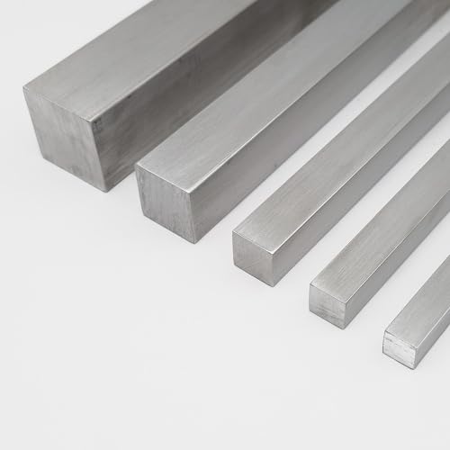Barre carrée en aluminium matériau plein facile à souder et découper, 25x25x1000mm