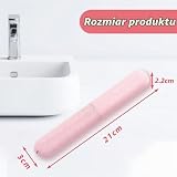 FloraVigo 2 Sztuki Etui na Szczoteczki do Zębów - Przenośne, Przyjazne dla Środowiska, Podróżne Pudełko Ochronne
