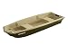 SUNDOLPHIN Sun Dolphin American 12 Jon Fishing Boat (Beige/Green, 12-Feet)