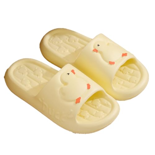 Loizziuy Duck Sandals Summer Cute Animal Sandals Fashion Flat Transparent Indoor Outdoor Wear Non-slip Beach Slippers