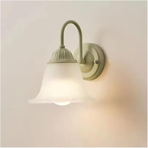 Lámparas de pared verde flor para iluminación interior de salones y dormitorios 5
