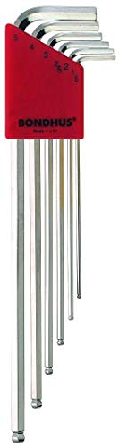 Set 6 BriteGuard Plated Ball End L-Wrenches 1.5-5mm XL