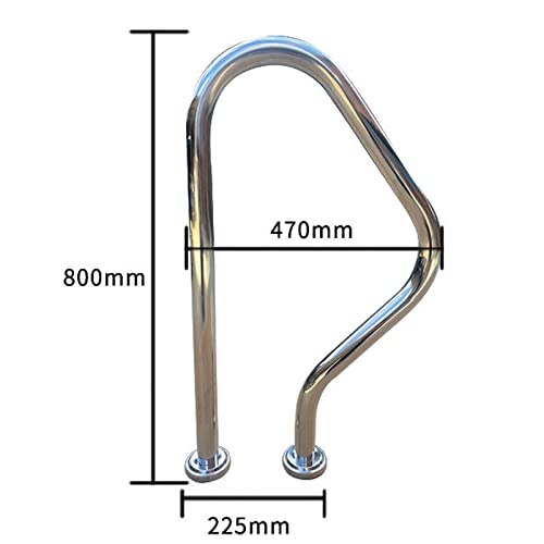 Barandal para piscina de acero inoxidable 304 resistente y ergonómico miniatura 7