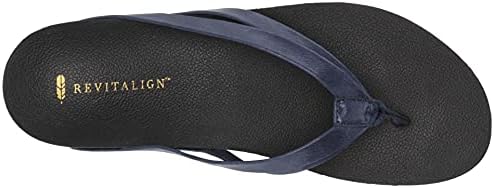 REVITALIGN Women's Flip-Flop, Navy, 10 | Image 4