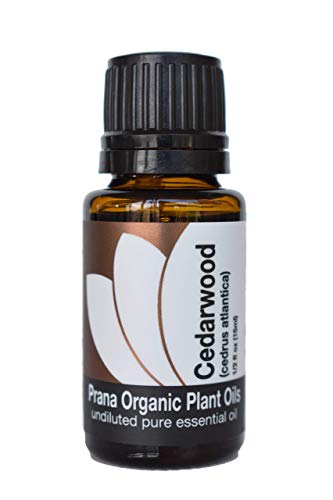 Organic Cedarwood Essential Oil (5 ml) - 100% Pure Undiluted Therapeutic Grade Essential Oil by Prana Organic Plant Oils