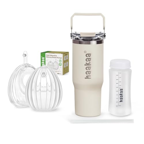 Extractor de Leche Haakaa Shell 120ml 2 piezas y Enfriador Portátil miniatura 1