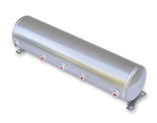 Ridetech 31915100 Air Tank- 5 Gallon Aluminum W 5x-14 Ports  1x-18 Port