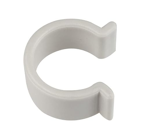 Windhager Ersatzclips für Tomatenhaus ALUSTAR, Gewächshausclips, Clips für Gewächshausfolie, Ersatz Klammern, 12 Stk., weiß